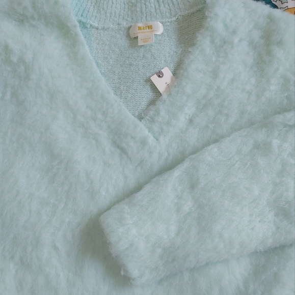 Anthropologie Maeve Plush V-neck Sweater - Picture 10 of 13